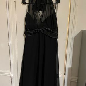 Connected Women black halter cocktail dress